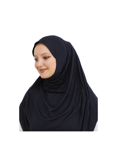 Modish Group Uzun Hazır Giyim Turban Yumuşak Eşarp Islami Giyim Viskon - Lacivert Lacivert