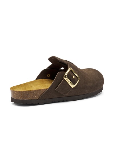 Terlik Kadın 17d5 Frau Velour-s T.moro Dark Brown Koyu Kahverengi