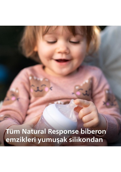 Philips Avent Doğal Tepkili Biberon Emziği, 2'li Paket, 0 Ay+, 1 Numara, Akıtmaz Emzik, Kolik Ve Gaz Önleyici, Bpa