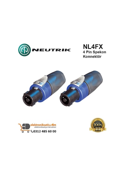 Neutrik Nl4Fx 4 Pin Spekon Konnektör