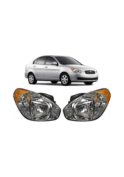 Far Takım Sağ + Sol Sarı Sinyalli Elektrikli Hyundaı Accent Era 2006-2011