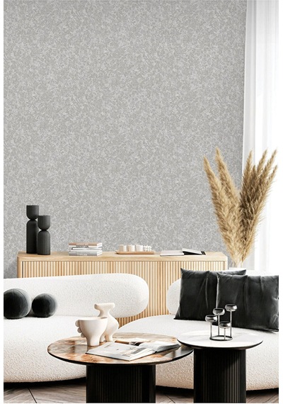 Adawall Muse Koleksiyonu- 25103-3 Gri Dokulu Modern Duvar Kağıdı 1.06x15.6m, 16.5m²