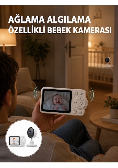 Wifi Gerektirmeyen Dijital Şifrelemeli Bebek Monitörü Yeni Nesil - Lisinya