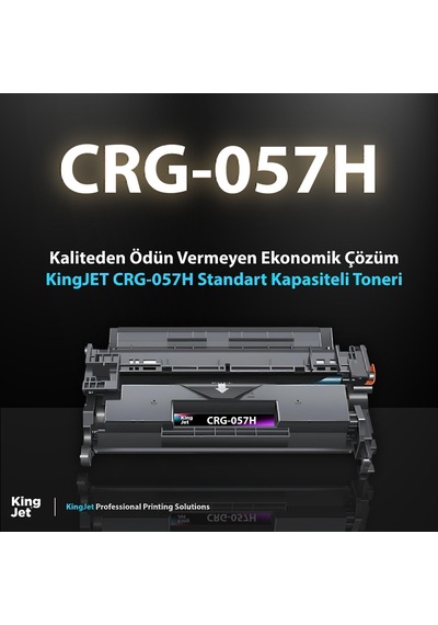 Kingjet Canon Uyumlu Crg-057h Yüksek Kapasiteli 10'lu Paket Çipli Uyumlu Toneri Mf446 Uyumlu