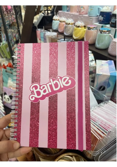 Özel Tasarım Barbie Lastikli Sert Kapaklı Defter