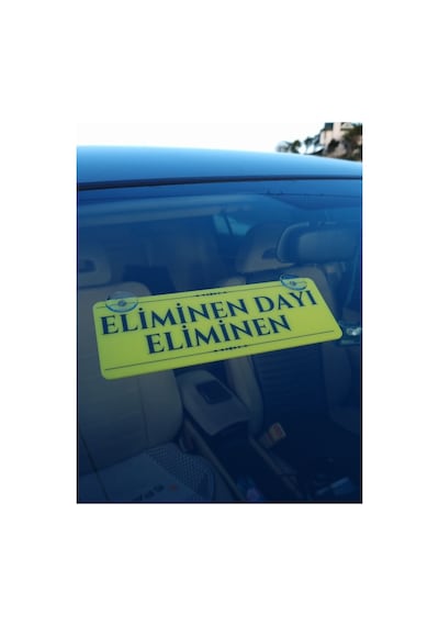 Eliminen Dayı Eliminen Vantuzlu Dekor Pleksi Plaka