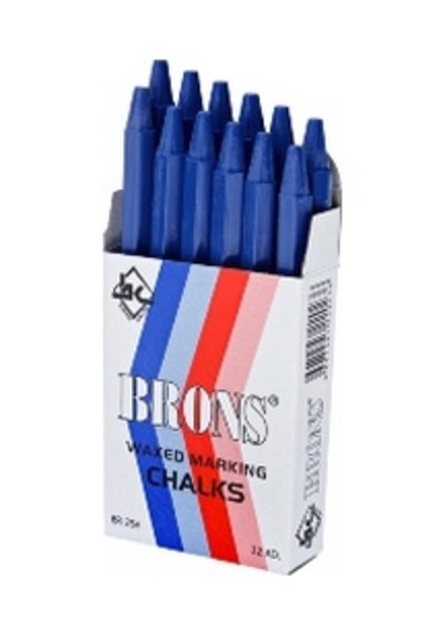 Brons Tebeşir Yağlı Mavi 12 Lİ 2 paket