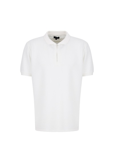 Fabrika Beyaz Erkek Slim Fit Polo T-shirt F6sm-tst 2980