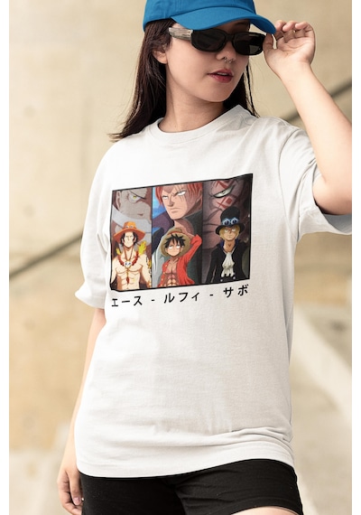 One Piece Als Beyaz Tişört