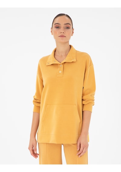 Pierre Cardin Kadın Safran Sweatshirt 50290903-vr043 Safran