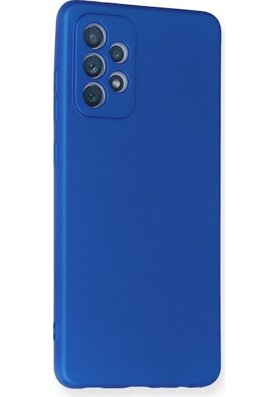 Newface Samsung Uyumlu Galaxy A72 Kılıf First Silikon - Mavi Mavi