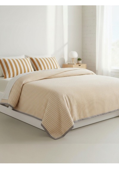 Özdilek Cabana Line Gold Tek Kişilik Pike Takımı %100 Pamuk