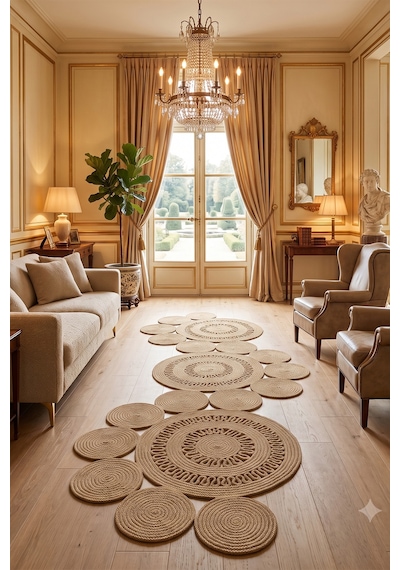Villadia Home Textile Jüt Hasır Sarmal Kilim Yuvarlak Örgü Halı Yolluk Dekoratif Doğal Görünümlü Bohem Ev Kilimi Salon Balkon Oturma Yatak Mutfak Çocuk Odası 312bambu Villadia Home Textile Jüt Hasır Sarmal Kilim Yuvarlak Örgü Halı Yolluk Dekoratif Doğal Görünümlü Bohem Ev Kilimi Salon Balkon Oturma Yatak Mutfak Çocuk Odası 312bambu