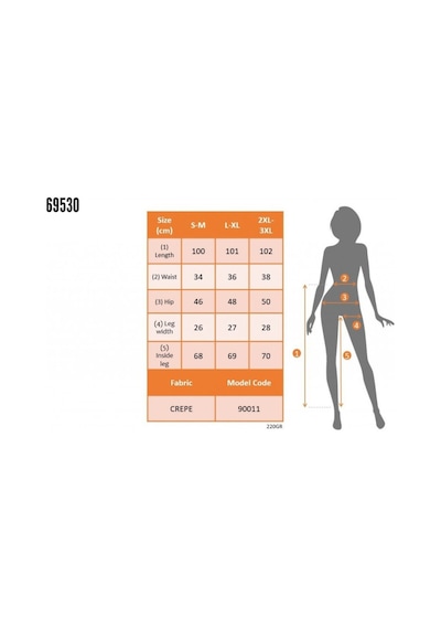 Veraura Lifestyle Kadın Üste Oturan Paçası Bilek Üzerinde Biten Krep Kumaş Kumaş Pantolon 36 S - 50 5xl Siyah