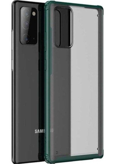 Galaxy Note 20 Kılıf Zore Volks Kapak Koyu Yeşil