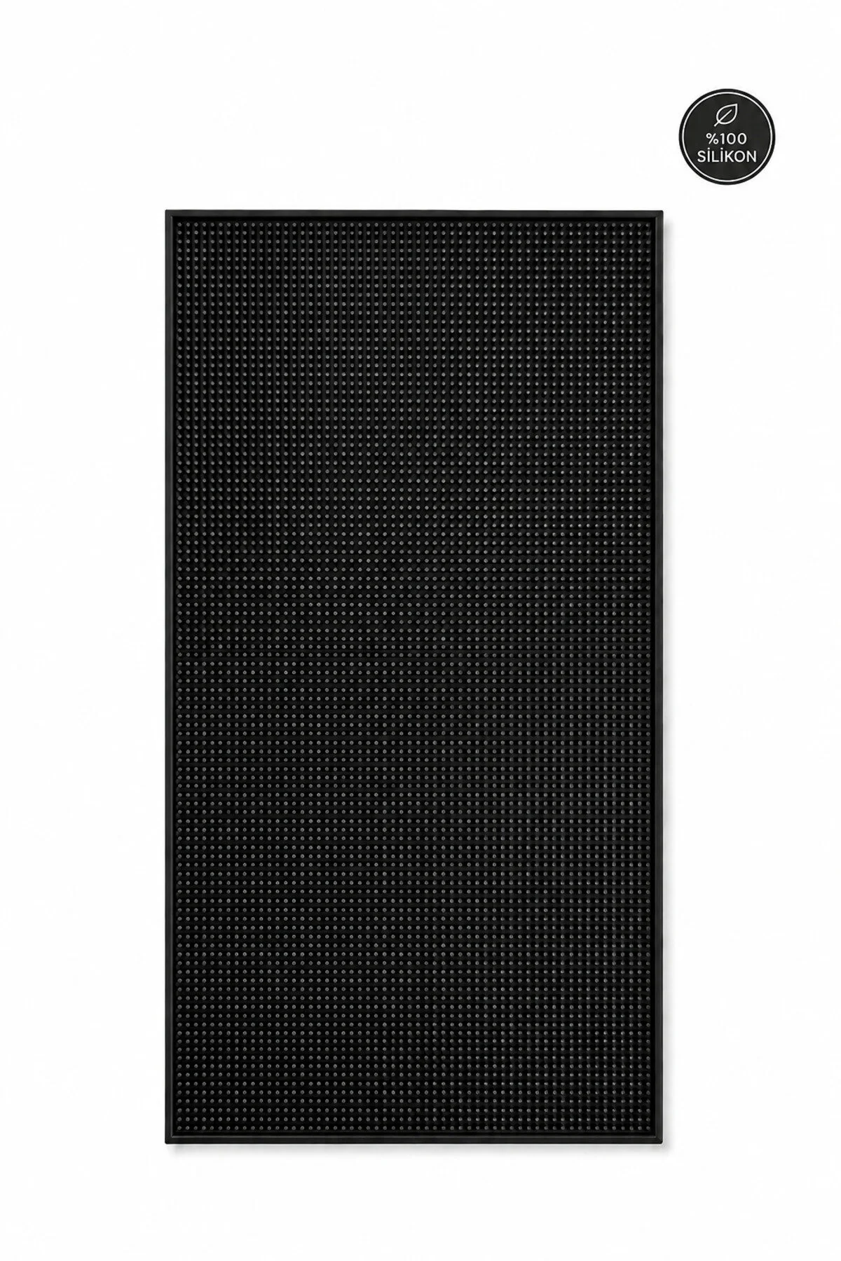 Bar Mat 60x30 %100 Silikon Kaymaz Tezgah Koruyucu Mutfak / Kafe / Bar Siyah