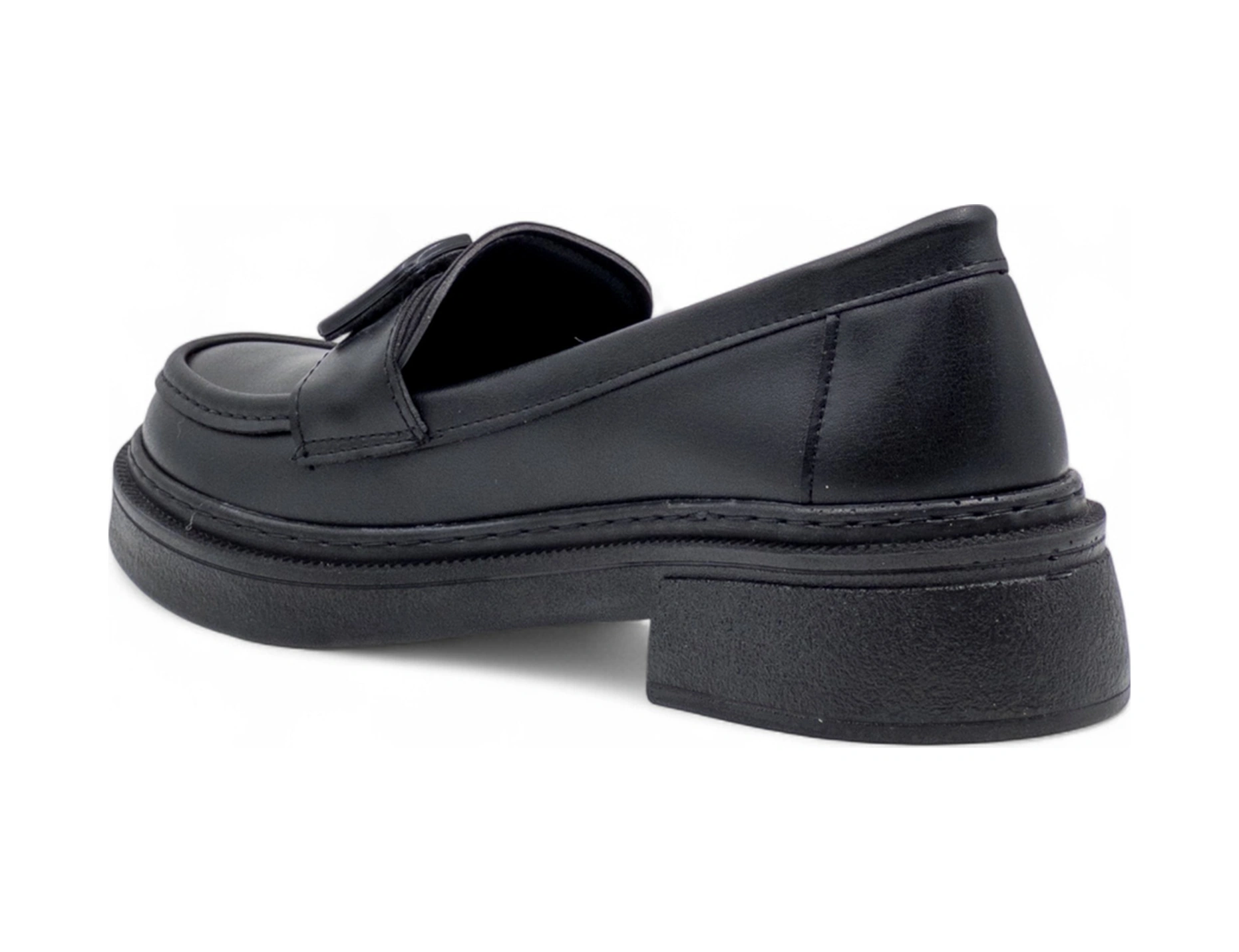 Wıssente 1810 Toka Detaylı Kadın Loafer Siyah