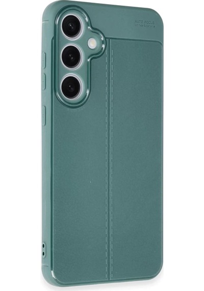 Newface Samsung Galaxy S24 Fe Kılıf Auto Focus Kapak - Koyu Yeşil