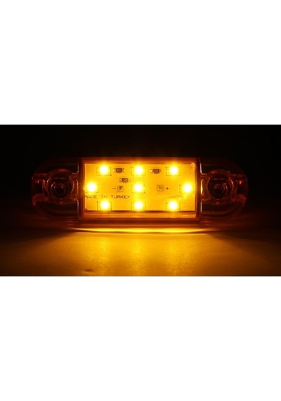 Ahmet Otomotiv 10 Adet Tombul Parmak Led Sarı 12v-24v