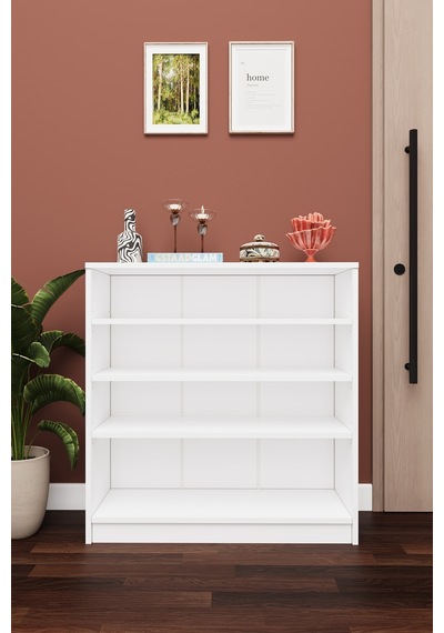 Asra Trend 4 Katlı Açık Raflı Ayakkabılık A-32 %100 MDF Modern Bot Uyumlu Düzenleyici Beyaz Asra Trend 4 Katlı Açık Raflı Ayakkabılık A-32 %100 MDF Modern Bot Uyumlu Düzenleyici Beyaz