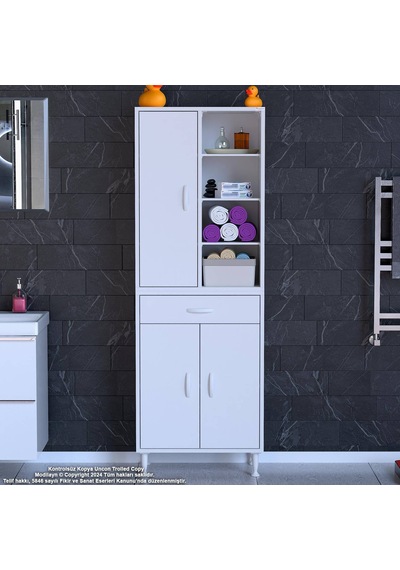 Eliusta Funci Beyaz Renk G:65 Cm Banyo Dolabı 3 Kapaklı 7 Raflı Dolap 65x173x32,5 Cm Boyutlarında Dolap Beyaz Eliusta Funci Beyaz Renk G:65 Cm Banyo Dolabı 3 Kapaklı 7 Raflı Dolap 65x173x32,5 Cm Boyutlarında Dolap Beyaz