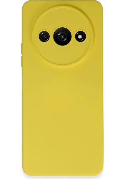 Newface - 623 - Xiaomi Redmi A3 4g Kılıf Nano İçi Kadife Silikon - Edntrend - - Sarı