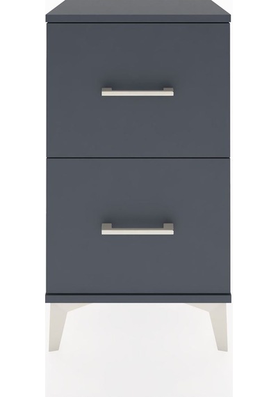 Arges Komodin 2 Çekmeceli 44x30x80 Antrasit-antrasit Antrasit