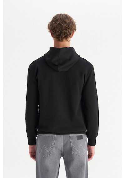 Wrangler Regular Fit Kapüşonlu Erkek Sweatshirt W2520122001 Siyah