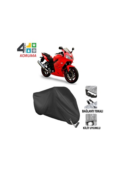 Daelim Roadwin 250 Motosiklet Brandası ( Kilit Uyumlu - Siyah