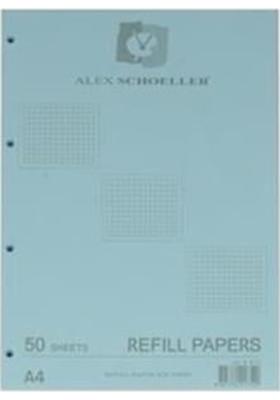 Alex Shoeller Kolej Yedeği A4 Kareli Renkli Alx-872 50'li Paket