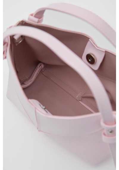 Shule Bags Rada Asimetrik Charmlı El Ve Çapraz Sakura Pembe Açık Pembe