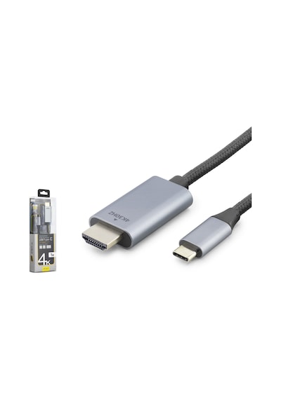 İetop Th03a Type-c To Hdmı Görüntü Dönüştürücü 4k 30 Hz 1 M Siyah