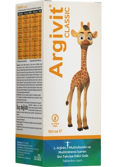Argivit Arjinin İlaveli Multivitamin Şurup 150 ML