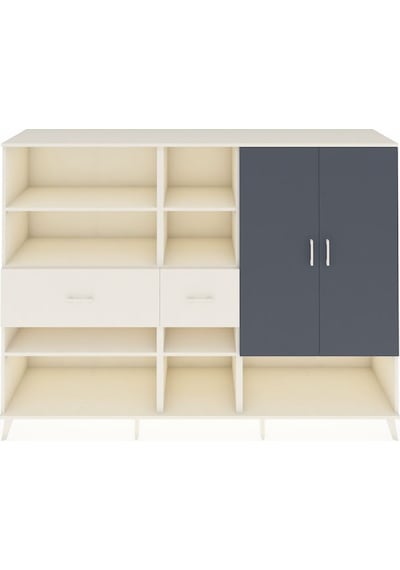 Hyperion Dolap 10 Raflı 2 Çekmeceli 2 Kapaklı 220x44x163 Aytaşı-a Aytaşı-antrasit/aytaşı Hyperion Dolap 10 Raflı 2 Çekmeceli 2 Kapaklı 220x44x163 Aytaşı-a Aytaşı-antrasit/aytaşı