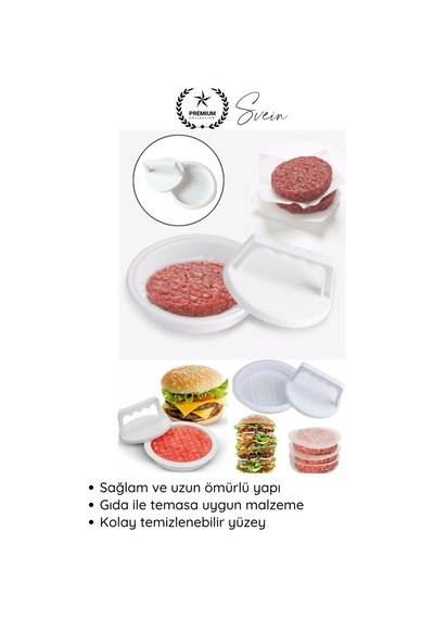 Kalıp Hamburger Köfte Presi Şekillendirici Kalıp Pratik Evde Burger Yapımı Kalıbı Aparatı Kolay Diğer