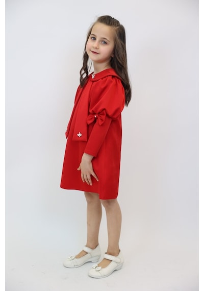 Xo Kids Kız Çocuk Elbise 1-6 Yaş 2915 Kırmızı