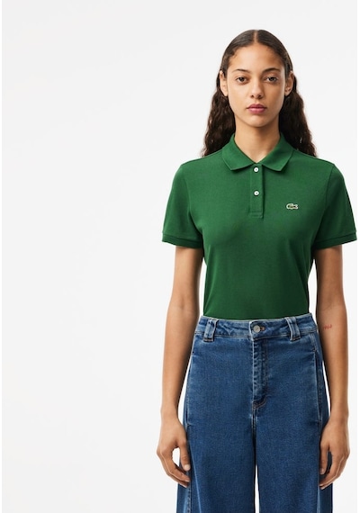 Lacoste Regular Fit Kadın Polo T-shirt Koyu Yeşil