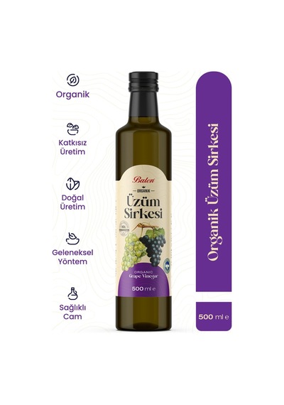 Organik Üzüm Sirkesi 500 Ml