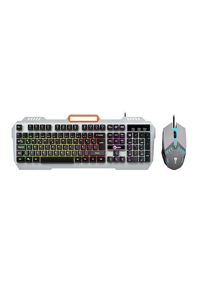 Lecoo CM107 USB Kablolu Rainbow Türkçe Q Klavye & Mouse Seti