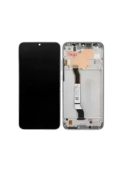 Wan Dey - Xiaomi Redmi Note 8 Uyumlu Lcd Ekran Dokunmatik Servıce Pack Lcd Full Çıtalı Gri