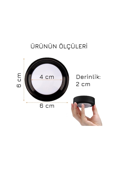 Upway 4 Lü Set Led Aydınlatma Dekoratif Rgb Gece Lambası 12 Renk Kumandalı Küçük Siyah