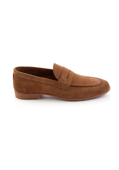Taba Hakiki Deri Erkek Loafer Ayakkabı E01549024402 Taba