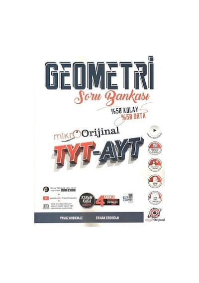Orijinal Yayınları 2025 Tyt Ayt Geometri Mikro Soru Bankası