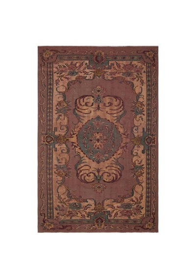 El Dokuması Vintage Yün-pamuk Naturel Halı 27404 175 X 275 Cm Çok Renkli
