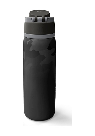 Coral High Siyah Kamuflaj Desenli Pipetli Ve Direkt İçim Çelik Termos 800 Ml 38516 Siyah - Gri