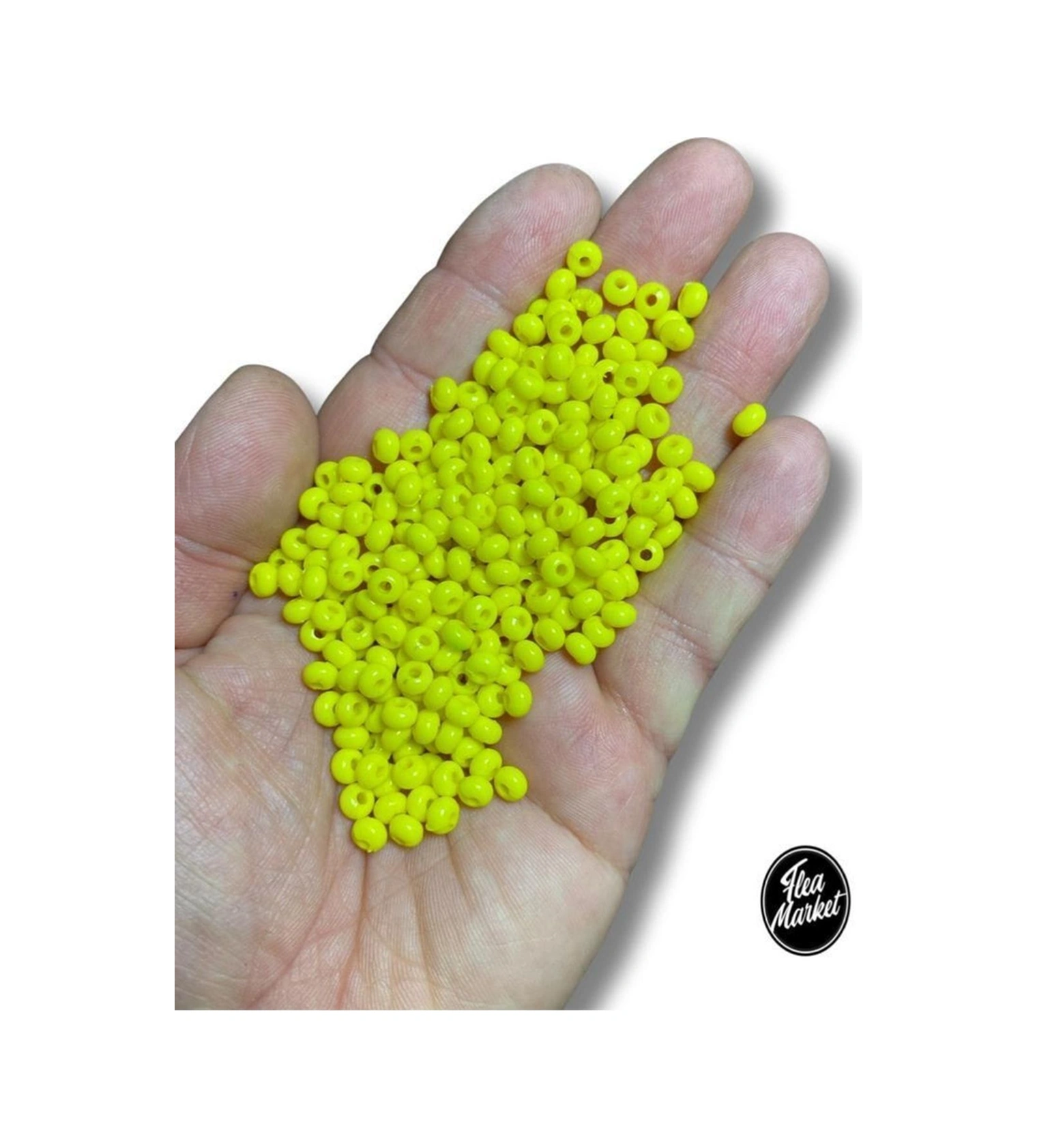Sarı - Akrilik Kum Boncuk - 25 Gr - Ort 350 Adet