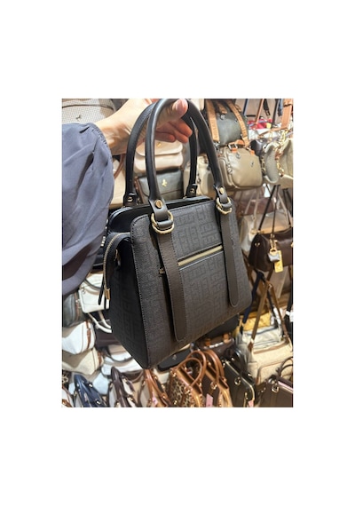 Miami Polo Club Orijinal Kadın Gold Detaylı El Ve Omuz Çantası Uzun Askısı Mevcuttur En 24 Cm Boy 24 Cm Siyah 17363913