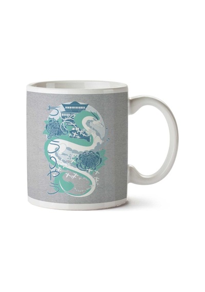Spirited Away Dragon Of The Blue River İki Tarafı Baskılı Kupa Bardak Çok Renkli