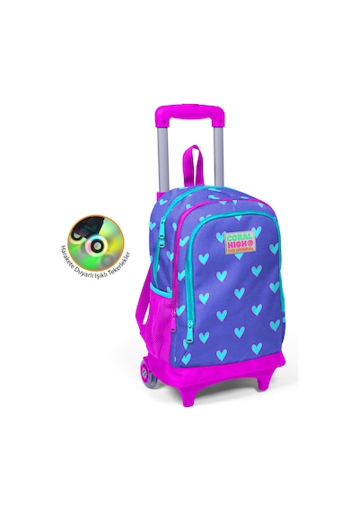 Coral High 23906 Kalpli Çekçekli Okul Çantası