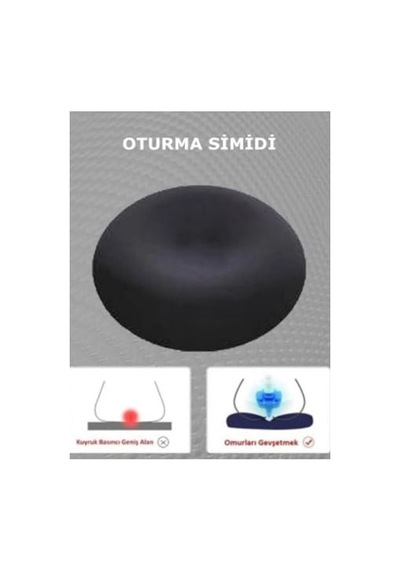 Ayrex Medpride Ortopedik Oturma Simidi Koltuk Minderi Kuyruk Sokumu Yastığı Yuvarlak